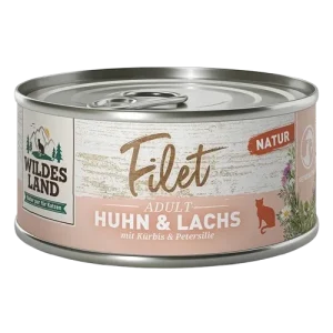 Wildes Land Filet Huhn & Lachs mit Kürbis 80 g