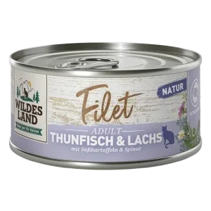 Wildes Land Filet Thunfisch & Lachs 80 g