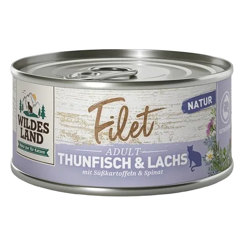 Wildes Land Filet Thunfisch & Lachs 80 g