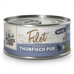 Wildes Land Filet Thunfisch Pur Nassfutter 24 x 80 g