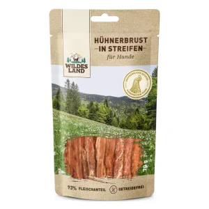 Wildes Land Fleischsnacks H眉hnerbrust in Streifen Snack 7 x 70 g