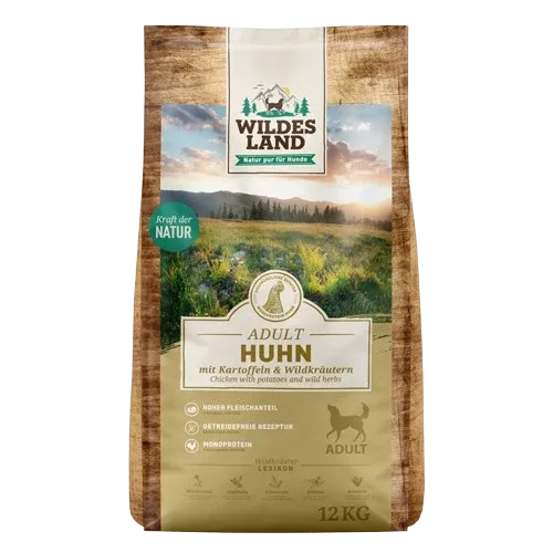 Wildes Land Huhn mit Kartoffel