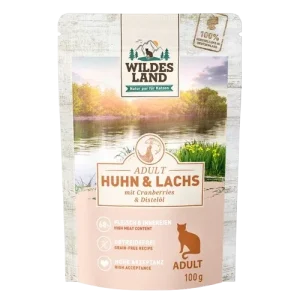 Wildes Land Huhn und Lachs mit Cranberries 100 g