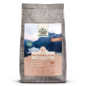 Wildes Land Hund Lachs mit Reis Soft