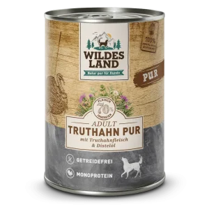 Wildes Land Hund Truthahn PUR mit Distelöl