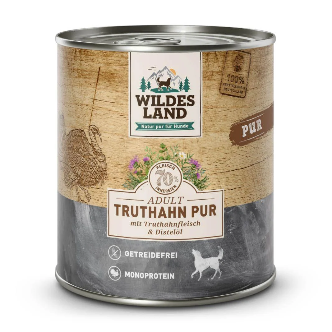 Wildes Land Hund Truthahn PUR mit Distelöl - Image 2