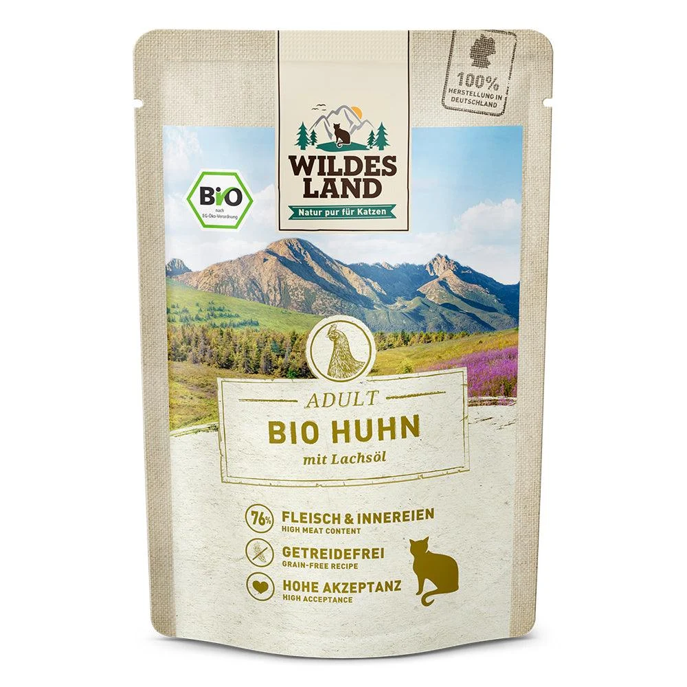 Wildes Land Katze Bio Huhn PUR