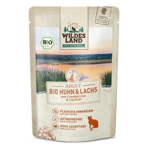 Wildes Land Katze Bio Huhn und Lachs