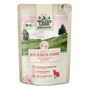 Wildes Land Katze Bio Rind und Huhn