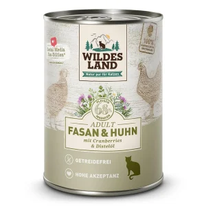 Wildes Land Katze Fasan und Huhn