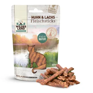 Wildes Land Katze Fleischsticks Huhn und Lachs