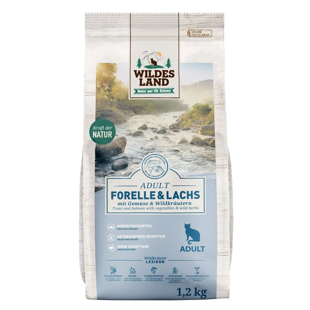 Wildes Land Katze Forelle & Lachs