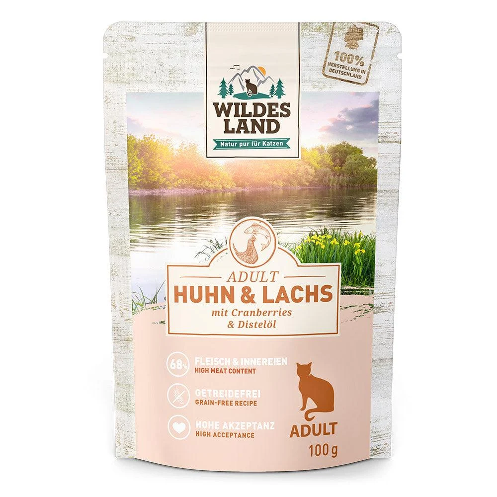 Wildes Land Katze Huhn und Lachs mit Distelöl - Image 2