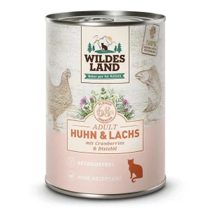 Wildes Land Katze Huhn und Lachs mit Distelöl