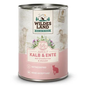 Wildes Land Katze Kalb und Ente