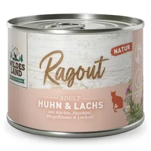 Wildes Land Katze Ragout Huhn & Lachs mit Karotten