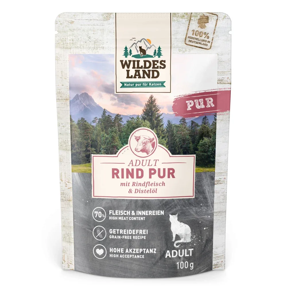 Wildes Land Katze Rind pur+Distelöl - Image 2