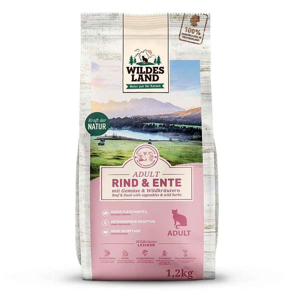 Wildes Land Katze Rind und Ente