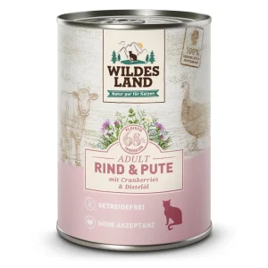 Wildes Land Katze Rind und Pute mit Distelöl