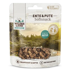 Wildes Land Katze Softsnack Ente & Pute