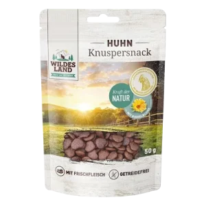 Wildes Land Knuspersnack Huhn mit Ringel. 50 g