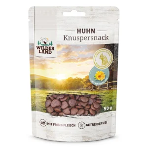 Wildes Land Knuspersnack Huhn mit Ringelblume Snack 50 g