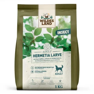 Wildes Land PawPrint Insect Adult Hermetia Larve Trockenfutter 1 kg