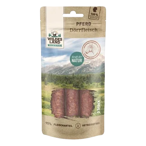 Wildes Land Pferde Dörrfleisch 3 Stk.