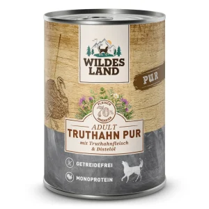 Wildes Land PUR Adult Truthahn mit Distel枚l Nassfutter 6 x 400 g
