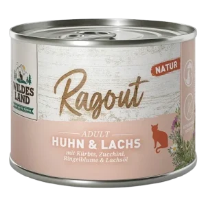 Wildes Land Ragout Huhn & Lachs mit Karotten 180 g