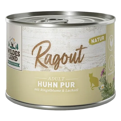 Wildes Land Ragout Huhn Pur mit Ringelblume 180 g