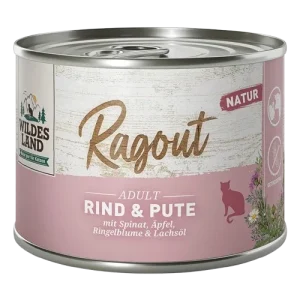 Wildes Land Ragout Rind & Pute mit Spinat