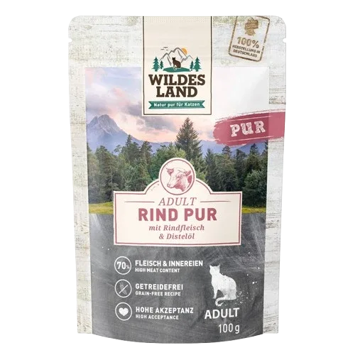 Wildes Land Rind PUR mit Distelöl 100 g