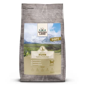 Wildes Land Soft Adult Huhn mit Reis und Wildkr盲utern Trockenfutter 5 kg