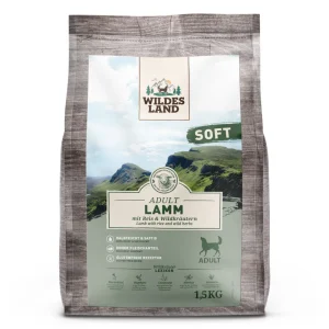 Wildes Land Soft Adult Lamm mit Reis und Wildkr盲utern Trockenfutter 1,5 kg