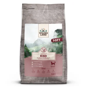 Wildes Land Soft Adult Rind mit Reis und Wildkr盲utern Trockenfutter 5 kg