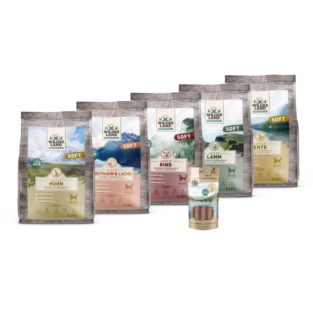 Wildes Land Soft Adult Softfutter Probierpaket Trockenfutter 1 Paket