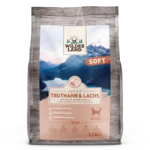 Wildes Land Soft Adult Truthahn & Lachs mit Reis Trockenfutter 1,5 kg