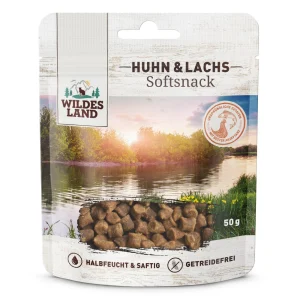 Wildes Land Softsnack Huhn & Lachs Snack 8 x 50 g