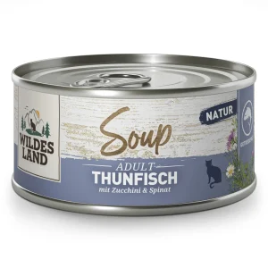 Wildes Land Soup Thunfisch mit Zucchini & Spinat Nassfutter 12 x 80 g