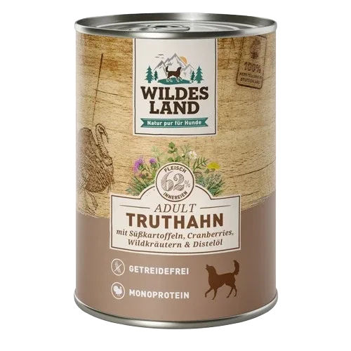 Wildes Land Truthahn mit Süßkartoffeln 400 g