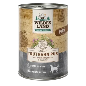 Wildes Land Truthahn PUR mit Distelöl 400 g