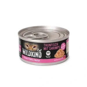 WILDKIND Feine Filets Natur Thunfisch + Shrimps 70g | DAS FUTTERHAUS
