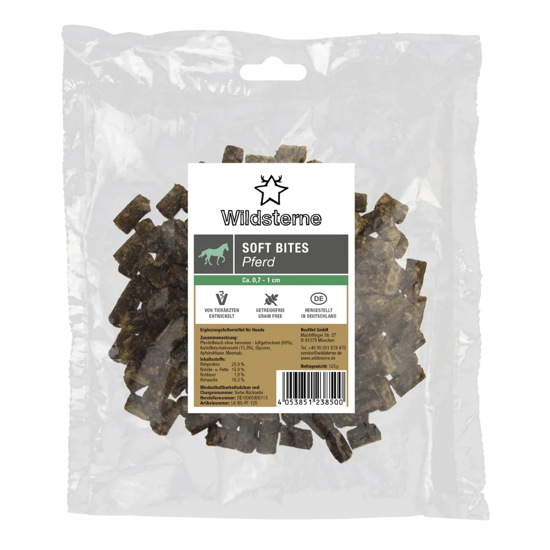 Wildsterne Soft Bites Pferd 125 g