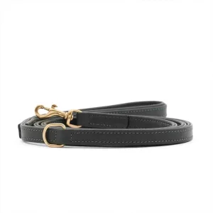 William Walker verstellbare Leder-Hundeleine Dark Moss - Standard