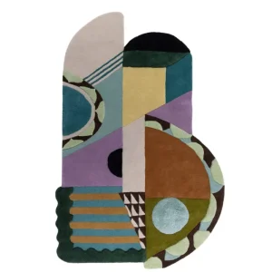 Wisteria Tunnel Irregular Shaped New Zealand Wolle Rug - HaustierPro