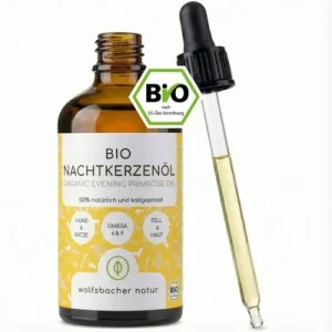Wolfsbacher Natur Bio Nachtkerzenöl für Hunde 100 ml