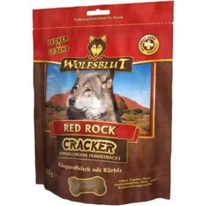WOLFSBLUT Hundesnack Cracker Red Rock Känguru, 225 g