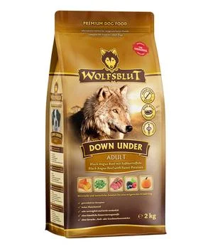 WOLFSBLUT Trockenfutter für Hunde Down Under, Adult, Black Angus & Beef