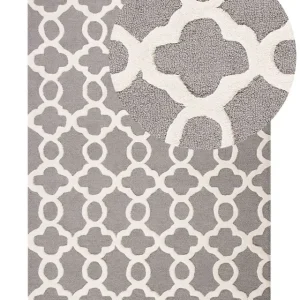 Wolle Area Rug 140 x 200 cm Grey ZILE - HaustierPro